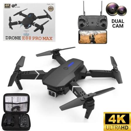 E88 Pro Dual Camera Drone With Remote Control And 12MP Camera