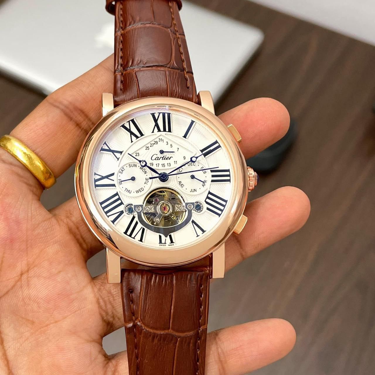 Cartier Watches for Men, Automatic, Leather