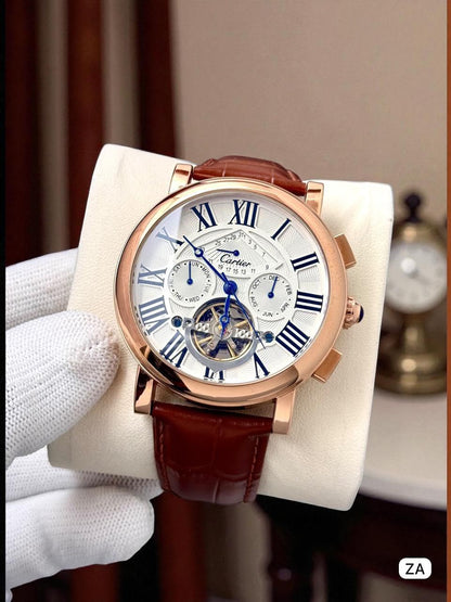 Cartier Watches for Men, Automatic, Leather