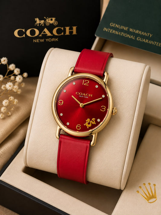 COACH Women's Premium Leather WATCH