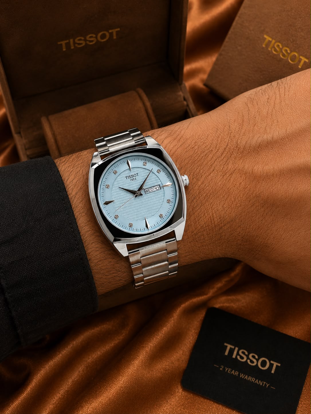 NEW TISSOT GENTLEMAN DAY-DATE DIAL MEN.