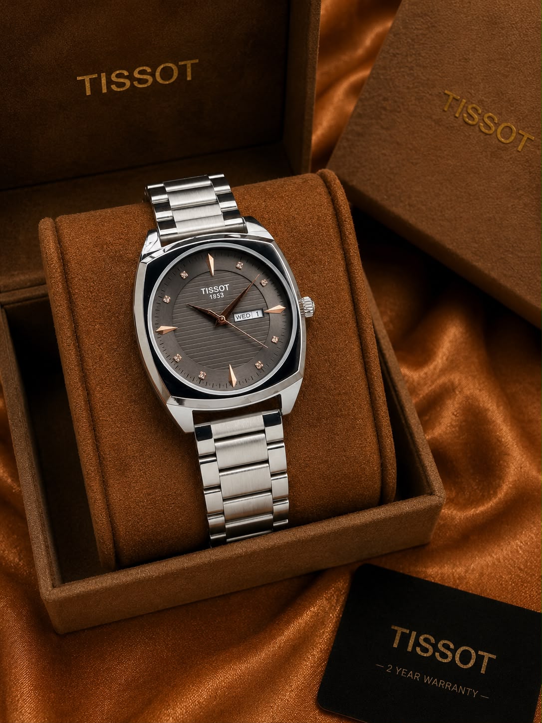 NEW TISSOT GENTLEMAN DAY-DATE DIAL MEN.