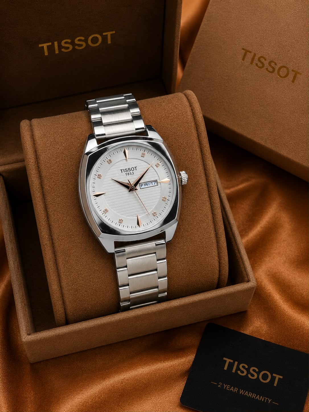 NEW TISSOT GENTLEMAN DAY-DATE DIAL MEN.