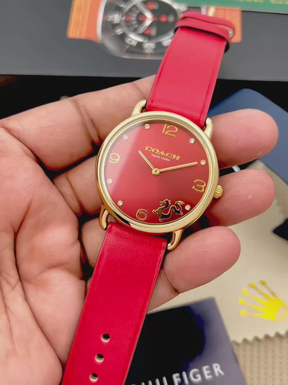 COACH Women's Premium Leather WATCH